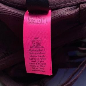 Dark Mauve Lace and Bandage Bra.